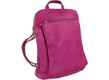 Toscanto Zaini Zaino City Fucsia, Pelle Rosa OTT610RP