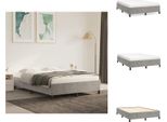 Vidaxl Struttura Letto Grigio Chiaro 140X190 Cm In Velluto - Letti E Strutture Letto
