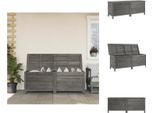 Vidaxl Cassapanca Da Giardino Antracite 150X50X56,5 Cm In Legno Massiccio Di Abete - Cassette Da Giardino
