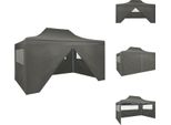Vidaxl Tenda Pieghevole Pop-Up Con 4 Pareti Laterali 3 X 4,5 M Antracite - Padiglioni E Tende Per Feste