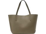 Marc O'polo Pelle Borsa Shopper Borsa A Tracolla Tana Shopper Forest Floor Grigio Talpa