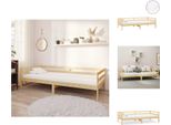 Vidaxl Letto Da Giorno Con Materasso 90X200 Cm In Legno Di Pino Massiccio - Letti E Strutture Letto