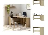 Vidaxl Scrivania Ad Angolo A L In Rovere Sonoma 120X140X75 Cm In Legno - Scrivanie