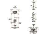 Vidaxl Tiragraffi Per Gatti Con Tiragraffi In Sisal 203 Cm Grigio E Bianco - Tiragraffi