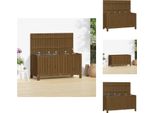 Vidaxl Cassapanca Da Giardino Marrone Miele 115X49X60 Cm In Legno Di Pino Massiccio - Cassette Da Giardino