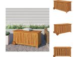 Vidaxl Cassapanca Da Giardino Con Rotelle 113X50X58 Cm In Legno Massiccio Di Acacia - Cassette Da Giardino