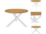 Vidaxl Tavolo Da Pranzo Bianco 120X75 Cm Mdf - Tavoli Da Pranzo