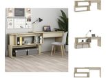 Vidaxl Scrivania Ad Angolo In Rovere Sonoma 200X50X76 Cm In Legno - Scrivanie