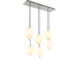 Globo Lighting Lampada A Sospensione In Metallo Nichel Opaco, 6X E14
