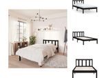 Vidaxl Letto In Legno Massiccio Di Pino Nero 75X190 Cm - Letti E Strutture Letto