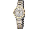 Regent Metall Damen Uhr Armbanduhr Quarz silber gold Funkuhren D2URFR271