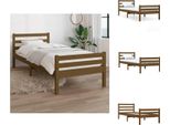Vidaxl Letto In Legno Massiccio Marrone Miele 75X190 Cm - Letti E Strutture Letto
