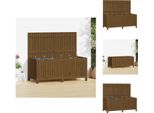 Vidaxl Cassapanca Da Giardino Marrone Miele 147X68X64 Cm In Legno Di Pino Massiccio - Cassette Da Giardino