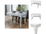 Vidaxl Tavolo Da Pranzo 116 X 66 X 76 Cm Bianco Lucido - Tavoli Da Pranzo