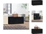 Vidaxl Cassetta Da Giardino Nera 101X50,5X46,5 Cm In Legno Di Pino Massiccio - Cassette Da Giardino