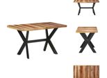 Vidaxl Tavolo Da Pranzo 140X70X75 Cm In Legno Massiccio Color Miele - Tavoli Da Pranzo