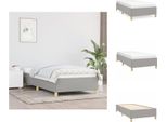 Vidaxl Struttura Letto Grigio Chiaro 100X200 Cm In Tessuto - Letti E Strutture Letto