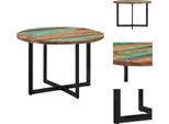 Vidaxl Tavolo Da Pranzo 110X75 Cm Legno Vecchio Legno Massiccio - Tavoli Da Pranzo