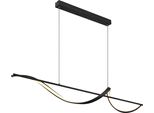 Globo Lighting|Lampada A Sospensione In Metallo Nero Matt, Led