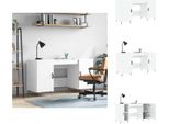 Vidaxl Scrivania Bianca Lucida 140X50X75 Cm In Legno - Scrivanie