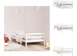 Vidaxl Letto In Legno Massiccio Bianco 80X200 Cm Pino - Letti E Strutture Letto
