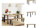 Vidaxl Tavolo Da Pranzo 200X90X75 Cm In Legno Massiccio Di Acacia - Tavoli Da Pranzo