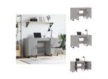 Vidaxl Scrivania Grigio Sonoma 140X50X75 Cm In Legno - Scrivanie