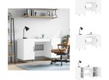 Vidaxl Scrivania Bianca 140X50X75 Cm In Legno - Scrivanie