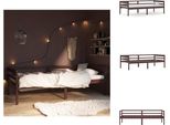 Vidaxl Letto In Legno Massiccio Di Pino Marrone Scuro 90X200 Cm - Letti E Strutture Letto