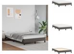 Vidaxl Struttura Letto Grigia 120X200 Cm In Pelle Finta - Letti E Strutture Letto