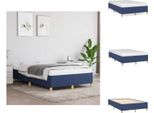 Vidaxl Struttura Letto Blu 120X200 Cm In Tessuto - Letti E Strutture Letto