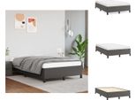 Vidaxl Struttura Letto Grigia 120X200 Cm In Pelle Finta - Letti E Strutture Letto