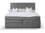 Letto Imbottito Grigio 190 X 210 X 159 Cm Jvmoebel