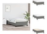 Vidaxl Struttura Letto Grigio Scuro 90X190 Cm In Tessuto - Letti E Strutture Letto