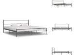 Vidaxl Struttura Letto In Metallo Grigio 180×200 Cm - Letti E Strutture Letto