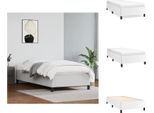 Vidaxl Struttura Letto Bianca 90X200 Cm In Pelle Finta - Letti E Strutture Letto