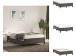 Vidaxl Struttura Letto Grigio Scuro 120X200 Cm In Velluto - Letti E Strutture Letto