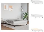 Vidaxl Struttura Letto Bianca 120X200 Cm In Pelle Finta - Letti E Strutture Letto