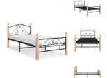 Vidaxl Struttura Letto In Metallo Nero 90X200 Cm - Letti E Strutture Letto