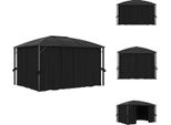 Vidaxl Padiglione Con Tende 400 X 300 X 265 Cm Antracite - Padiglioni E Tende Per Feste