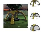 Vidaxl Tenda Per Feste Con Led E 4 Pareti Laterali 3,6X3,6X2,3 M Verde - Padiglioni E Tende Per Feste