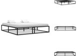 Vidaxl Struttura Letto In Metallo Nero 180X200 Cm - Letti E Strutture Letto