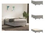 Vidaxl Letto Boxspring Grigio Chiaro 120X200 Cm In Velluto - Letti E Strutture Letto