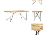 Vidaxl Tavolo Da Pranzo 180×90×76 Cm In Legno Massiccio Di Mango - Tavoli Da Pranzo