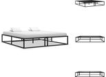 Vidaxl Struttura Letto In Metallo Nero 200X200 Cm - Letti E Strutture Letto