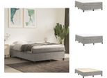 Vidaxl Letto Boxspring Grigio Chiaro 140X200 Cm In Velluto - Letti E Strutture Letto