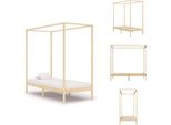Vidaxl Struttura Letto A Baldacchino In Pino Massiccio 100 X 200 Cm - Letti E Strutture Letto