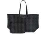 Lacoste Borsa Shopper Borsa A Tracolla Zel Shopping Bag Monogram Noir Gris Nero