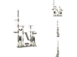 Vidaxl Tiragraffi Per Gatti Con Tiragraffi In Sisal 230 - 250 Cm Grigio - Tiragraffi