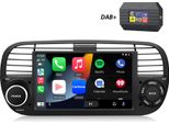 Dab+ Carplay Per Fiat 500 2007-2015 7" Android 13 Autoradio Gps Navi Wifi Rds Dsp Dab+ Bt Swc 2+32G"